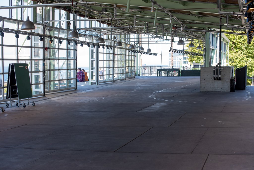 Just imagine this space filled with swing dancers.  Because I did.  Haha.